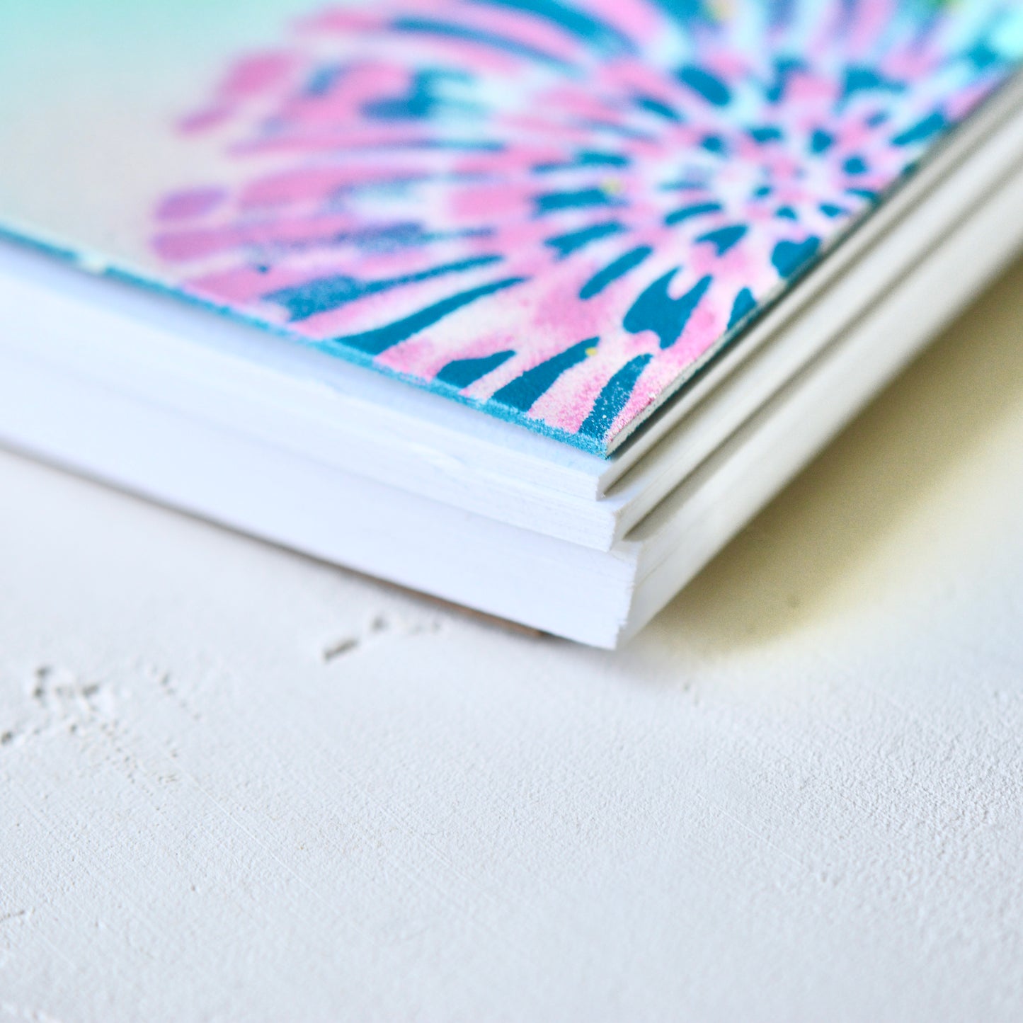 Mixed Media Notebook - Blue/Purple Nautilus