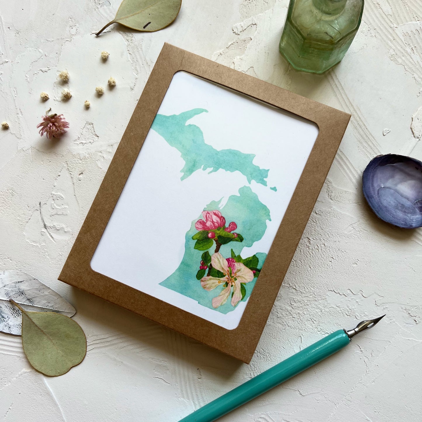 Michigan Apple Blossom Note Card Set