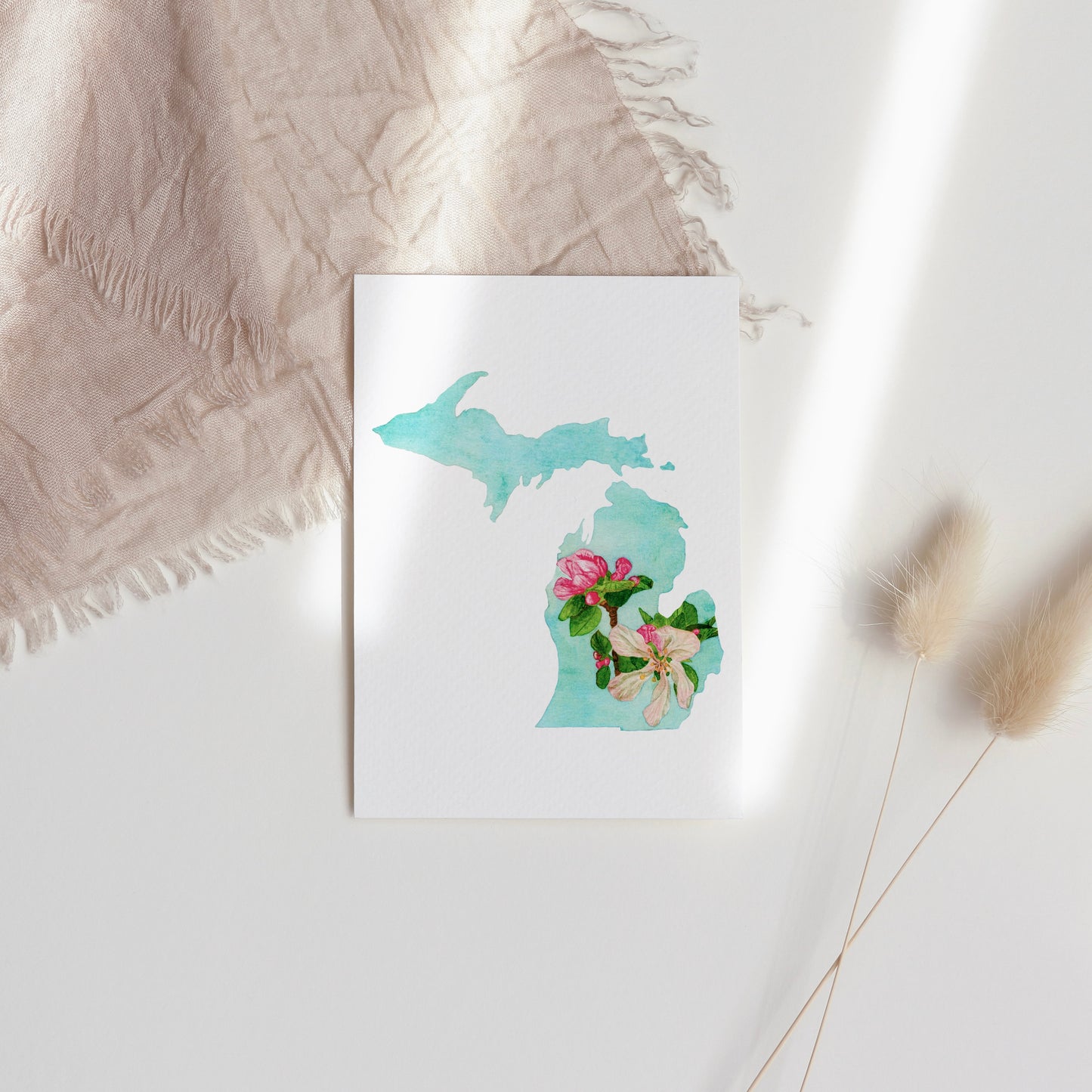 Michigan Apple Blossom Note Card Set