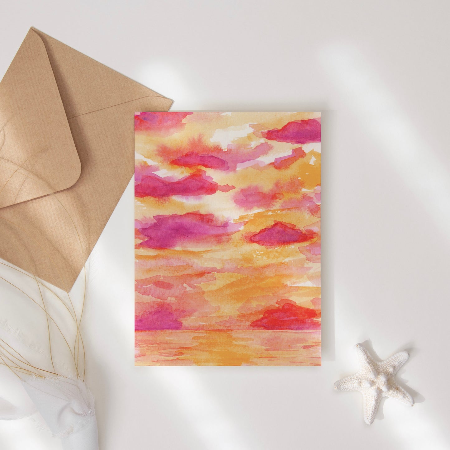 Orange Sunrise Note Card Set