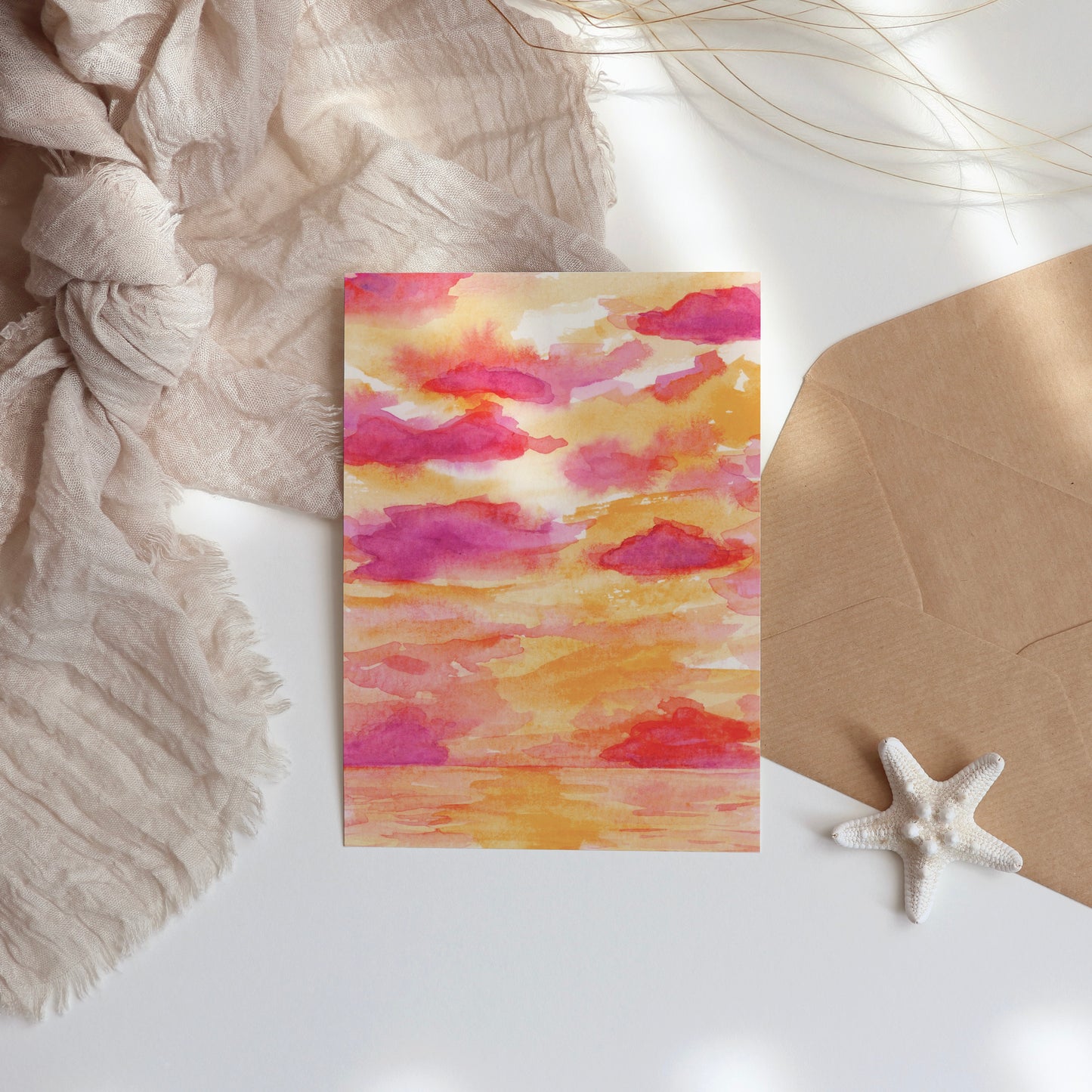 Orange Sunrise Note Card Set