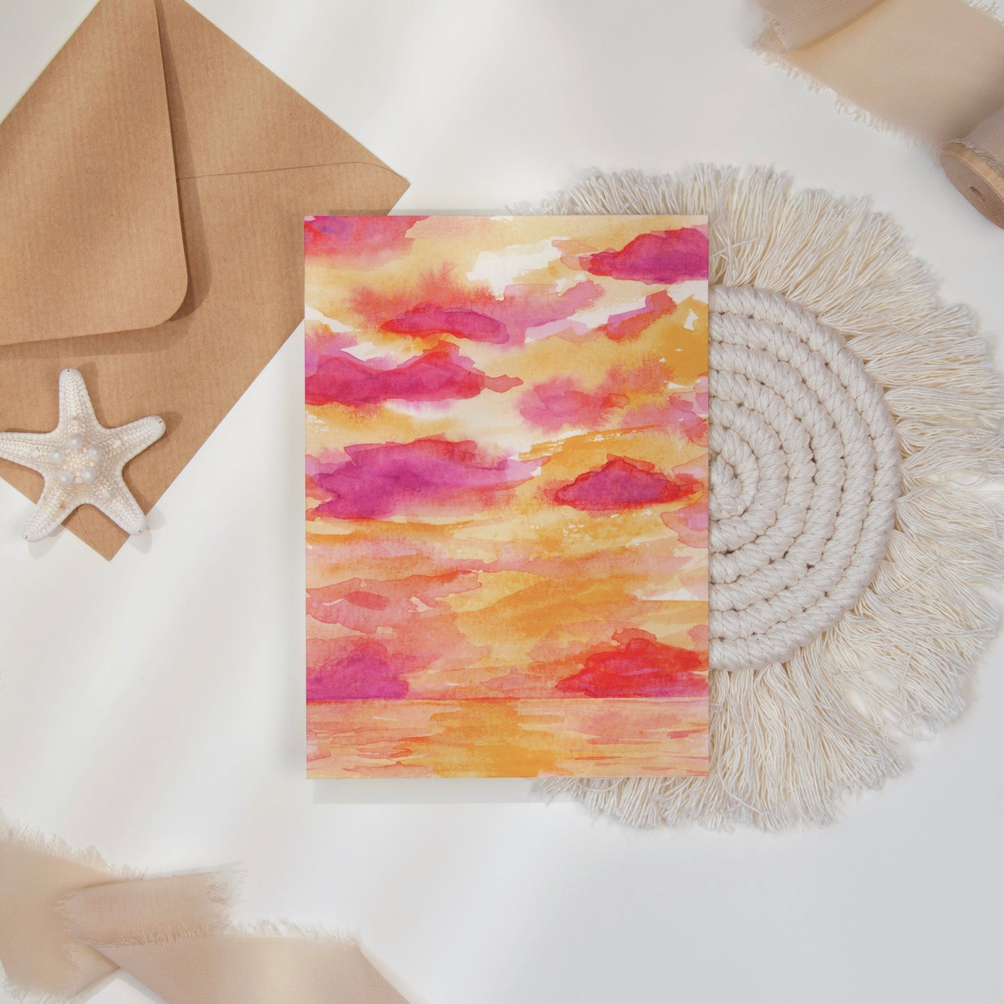 Orange Sunrise Note Card Set