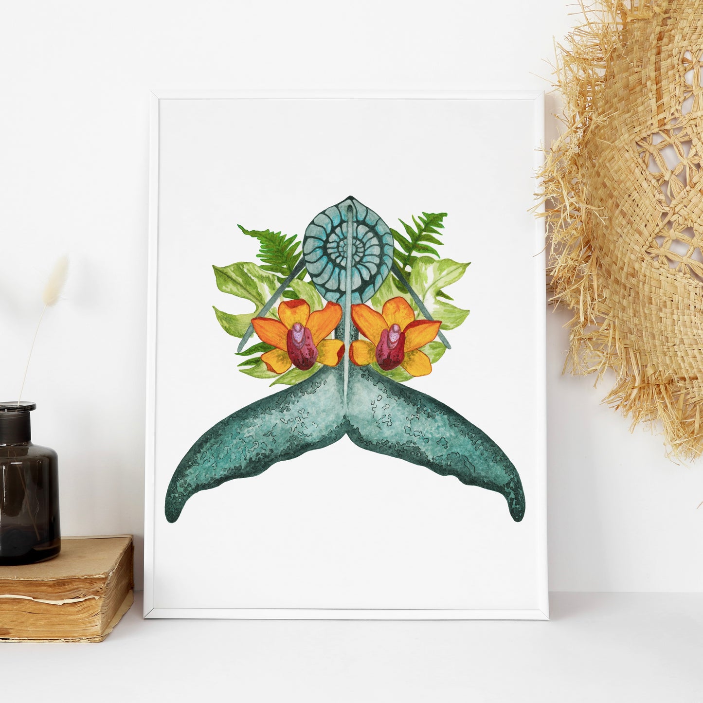 Whale Tail, Archival Print