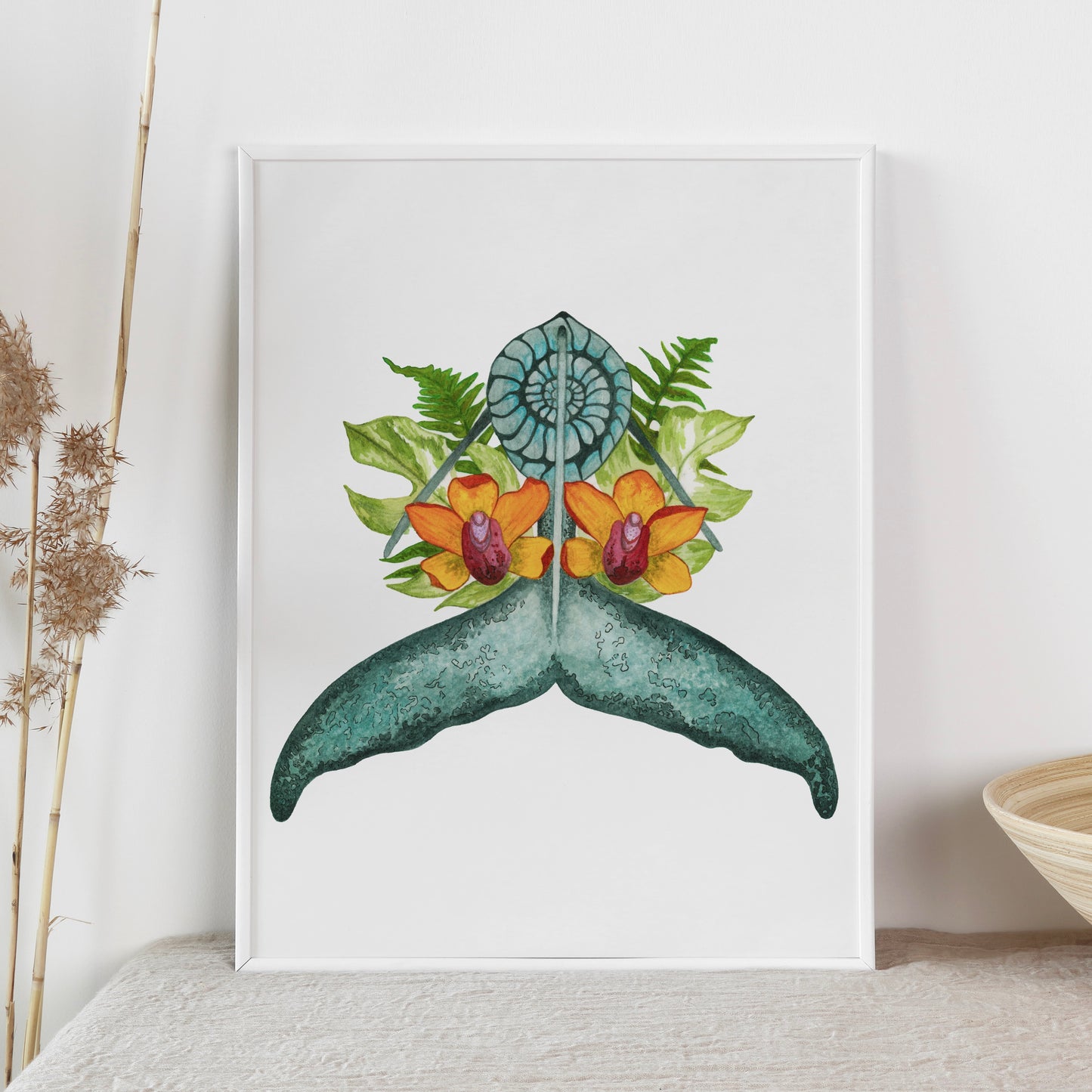 Whale Tail, Archival Print