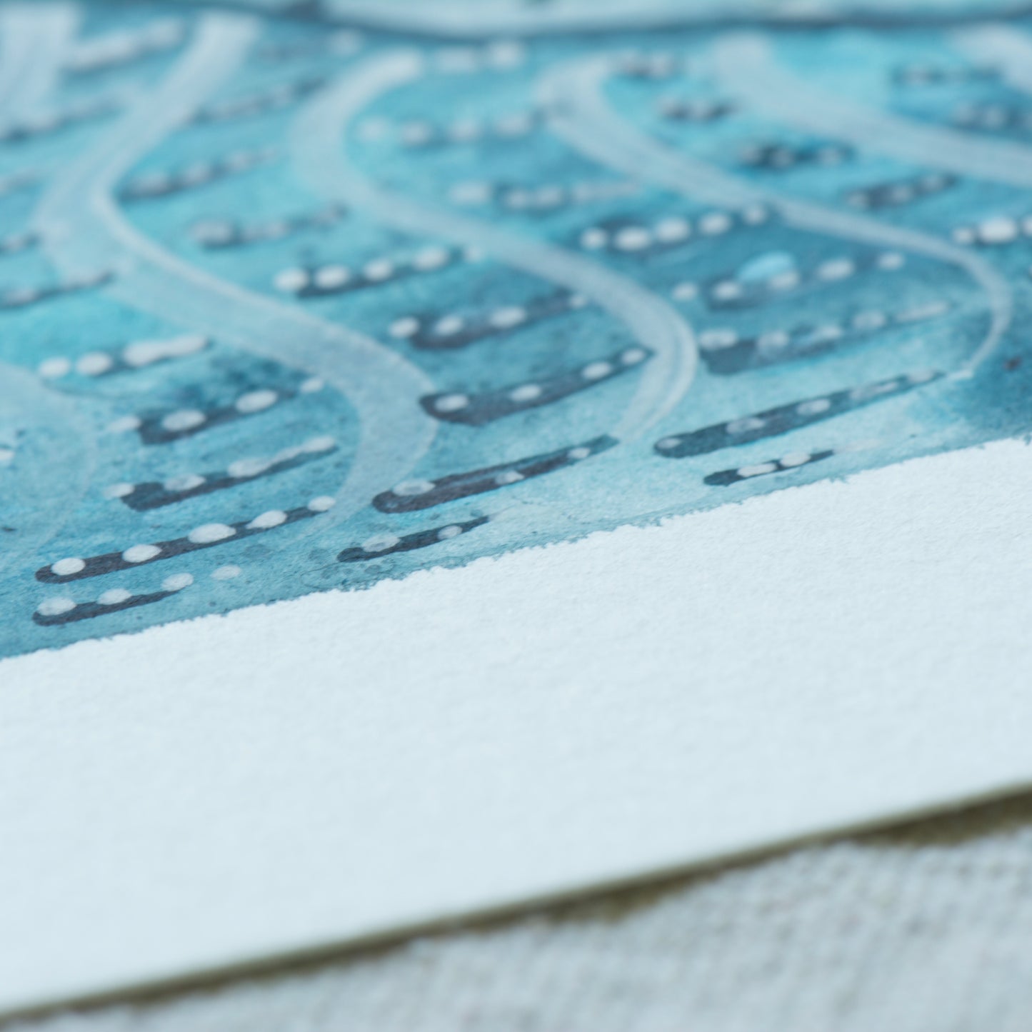 Owl Resonance, Original Mix Media Painting