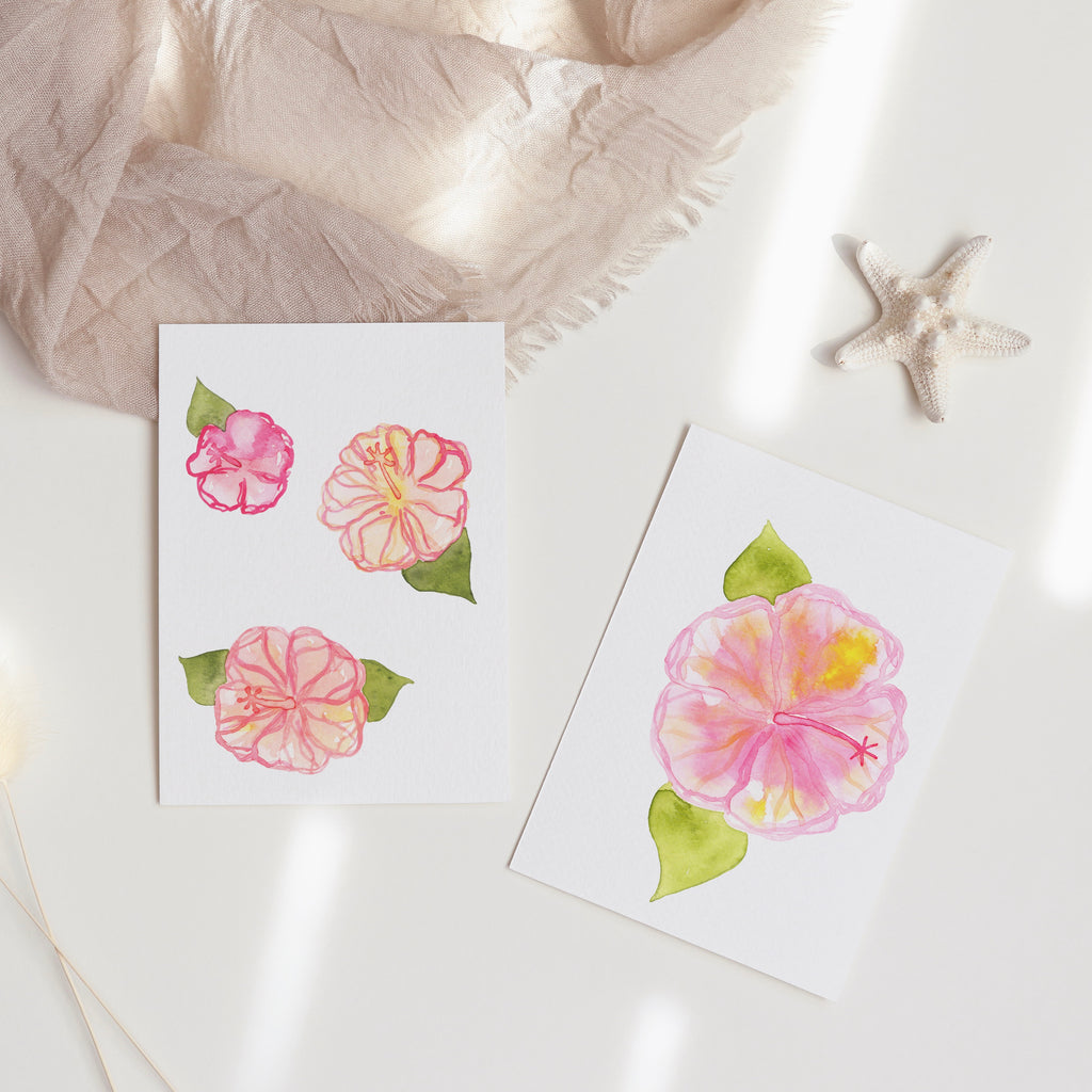 Hibiscus Note Card Set