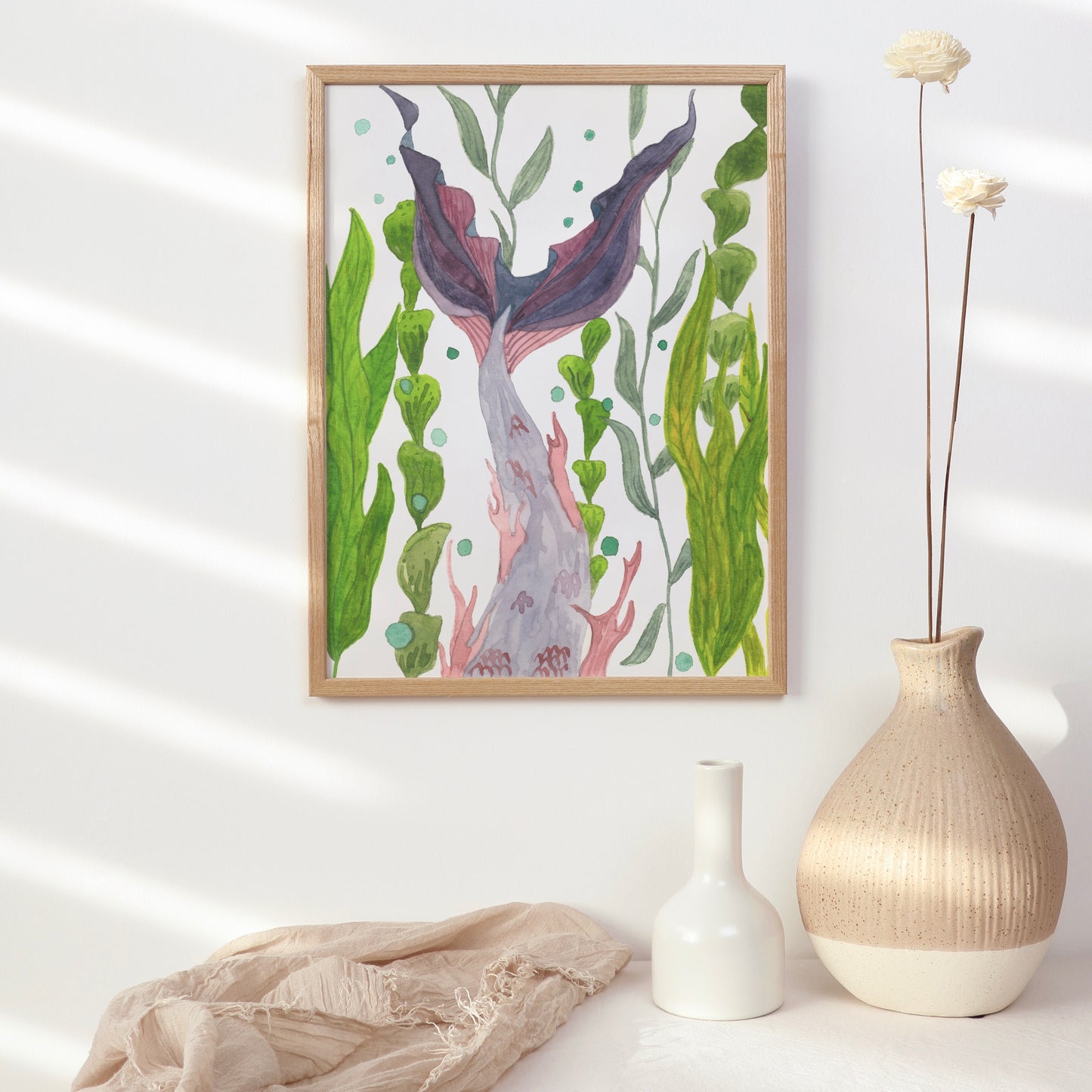 Mermaid Tail, Archival Print