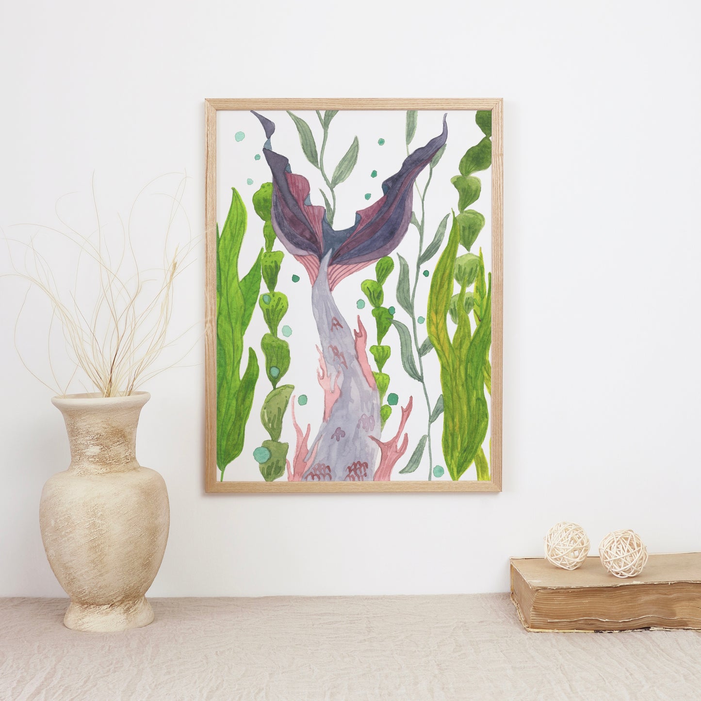 Mermaid Tail, Archival Print