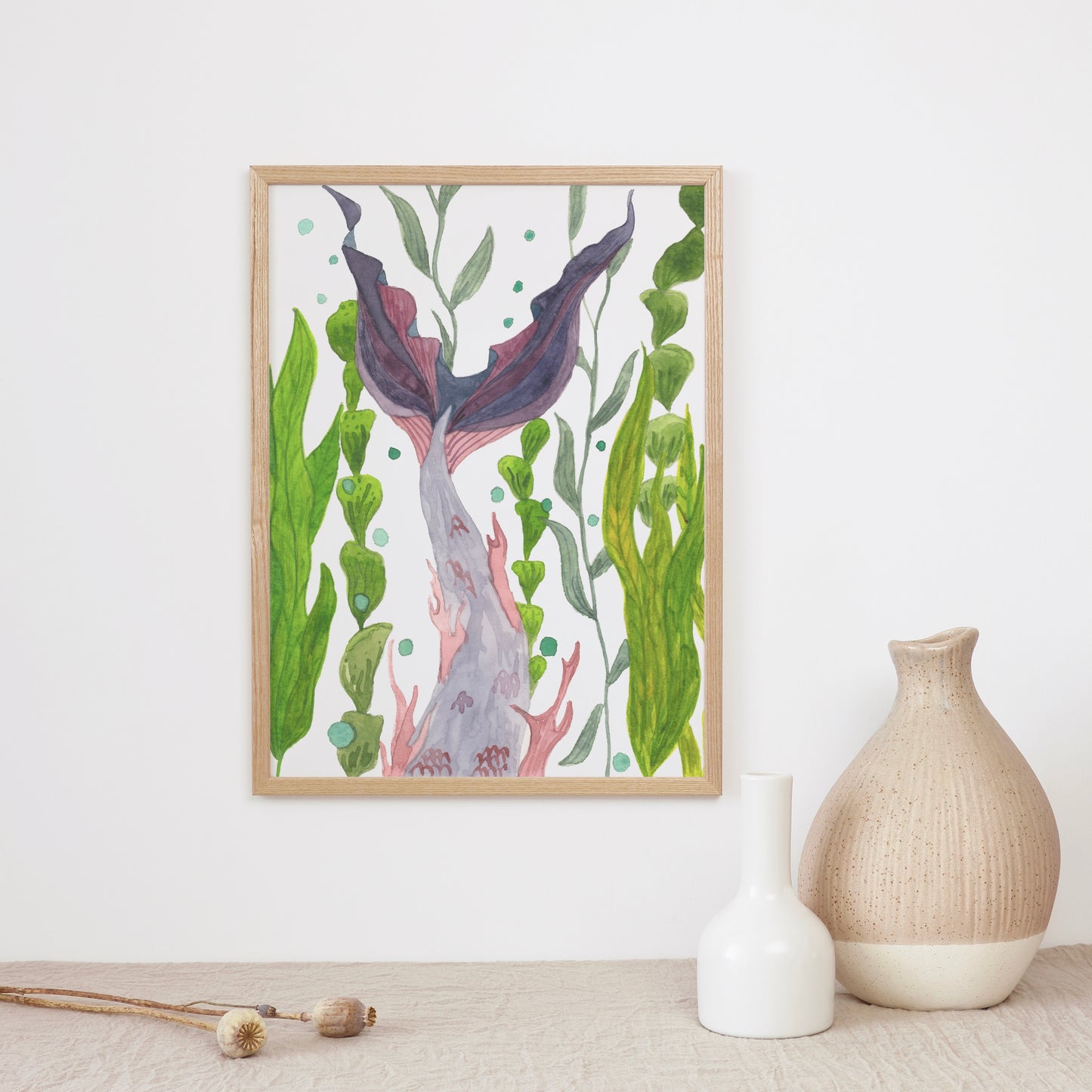 Mermaid Tail, Archival Print