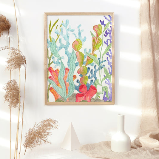 Rainbow Sea Weed, Archival Print