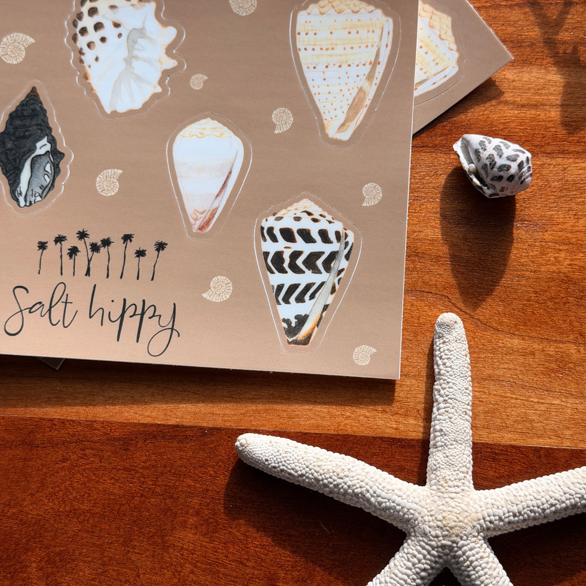 Salt Hippy Hawaiian Shell Sticker Sheets