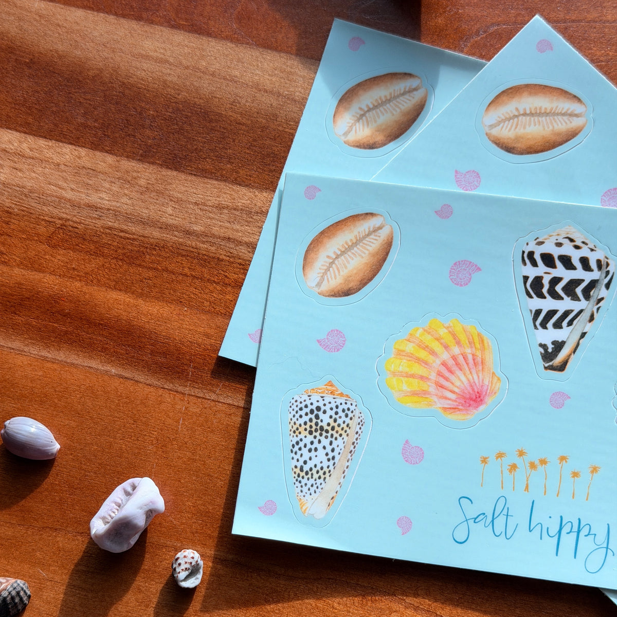 Salt Hippy Hawaiian Shell Sticker Sheets