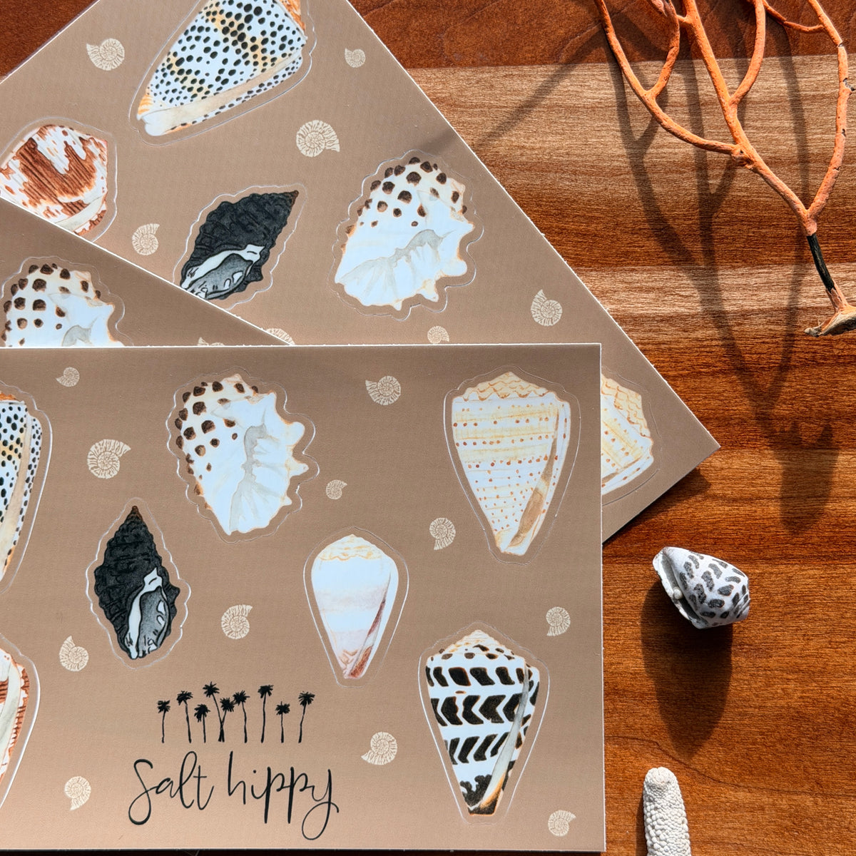 Salt Hippy Hawaiian Shell Sticker Sheets