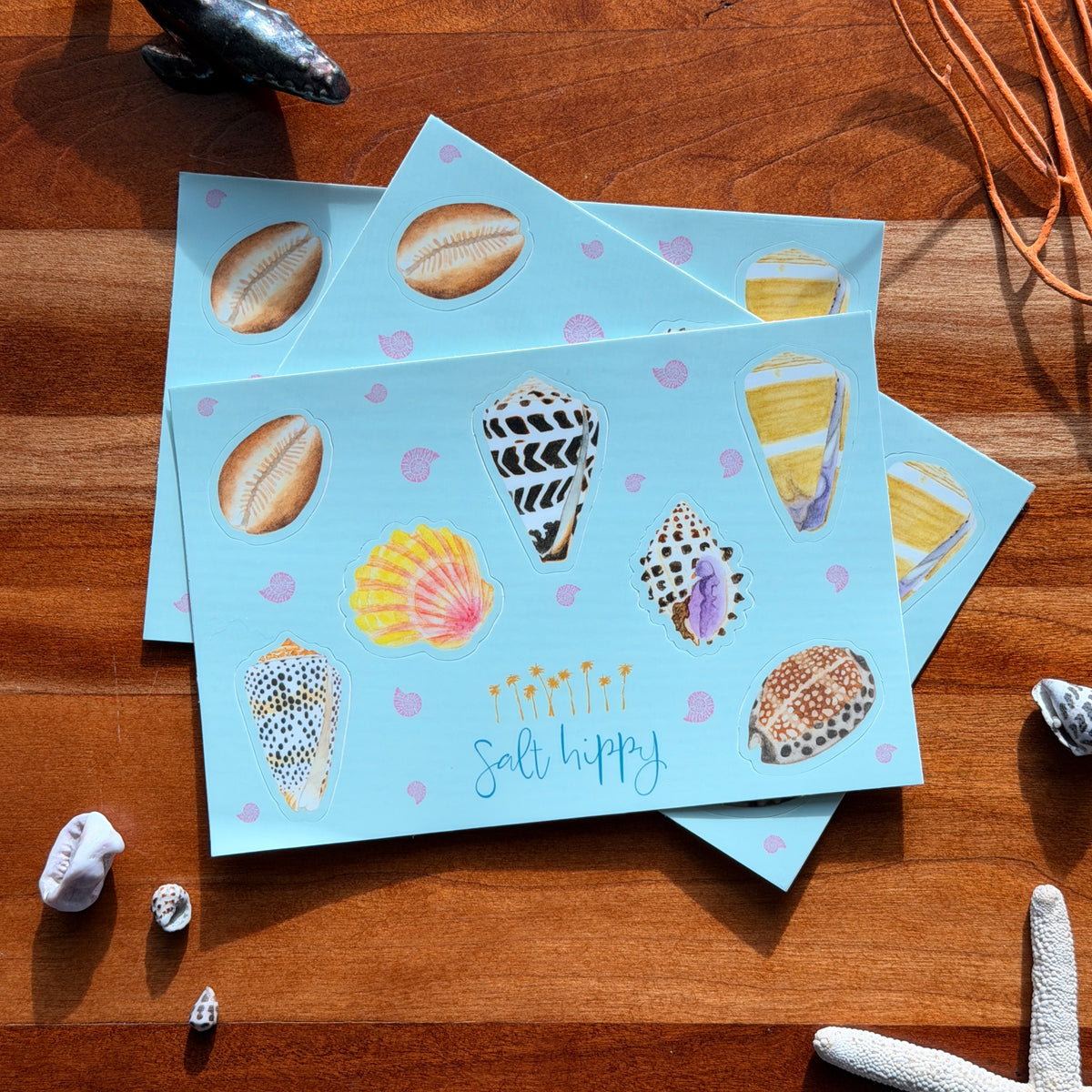 Salt Hippy Hawaiian Shell Sticker Sheets