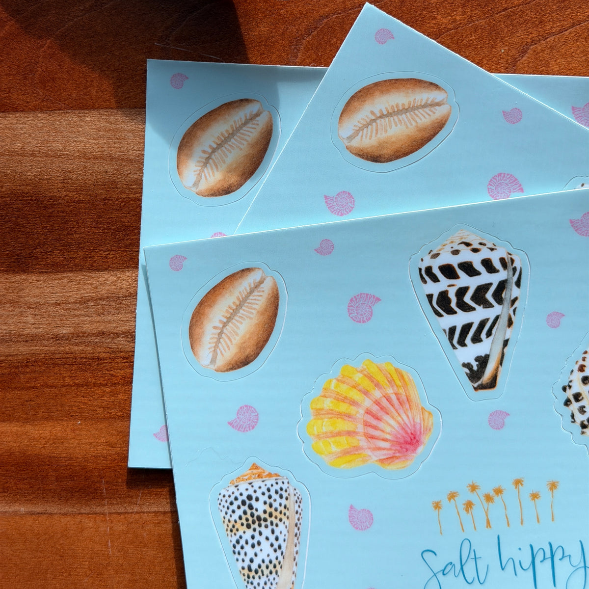 Salt Hippy Hawaiian Shell Sticker Sheets
