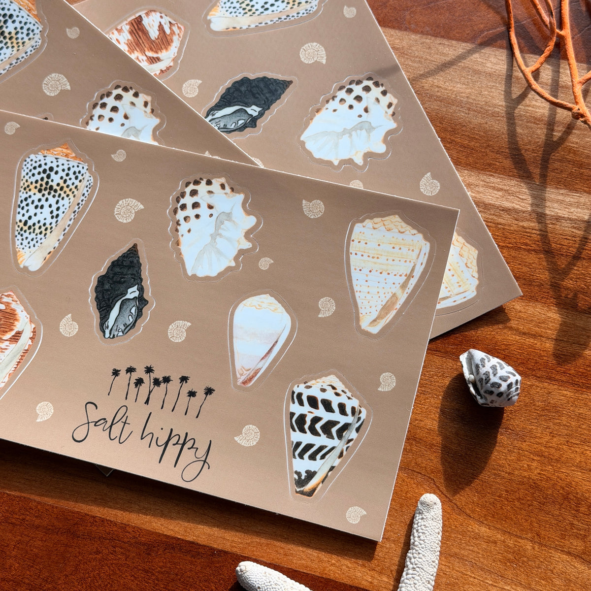 Salt Hippy Hawaiian Shell Sticker Sheets