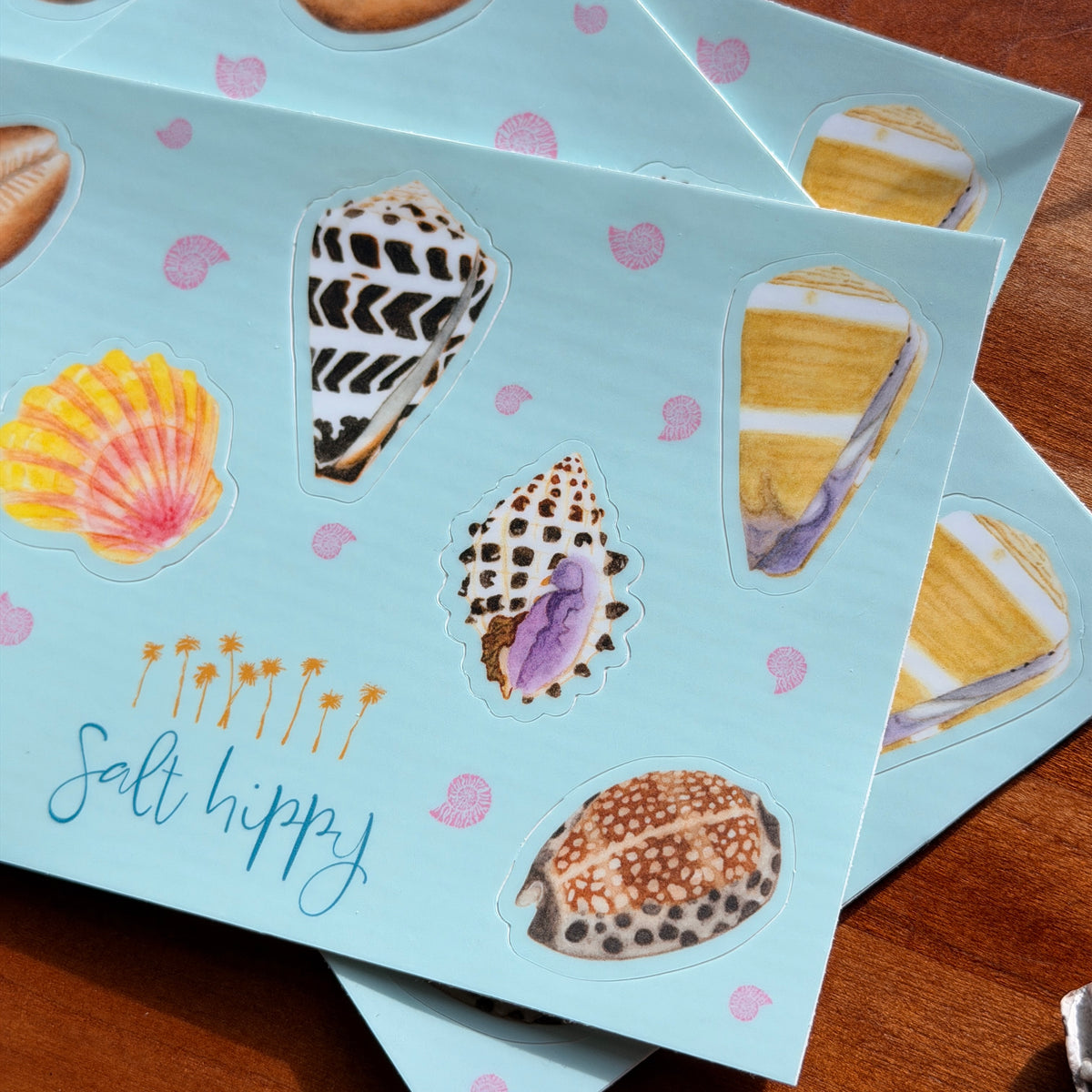 Salt Hippy Hawaiian Shell Sticker Sheets