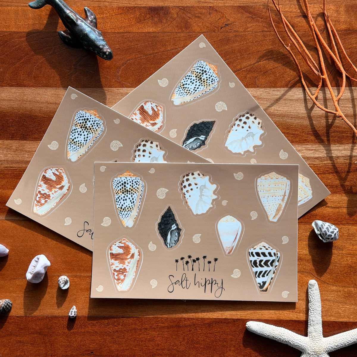 Salt Hippy Hawaiian Shell Sticker Sheets
