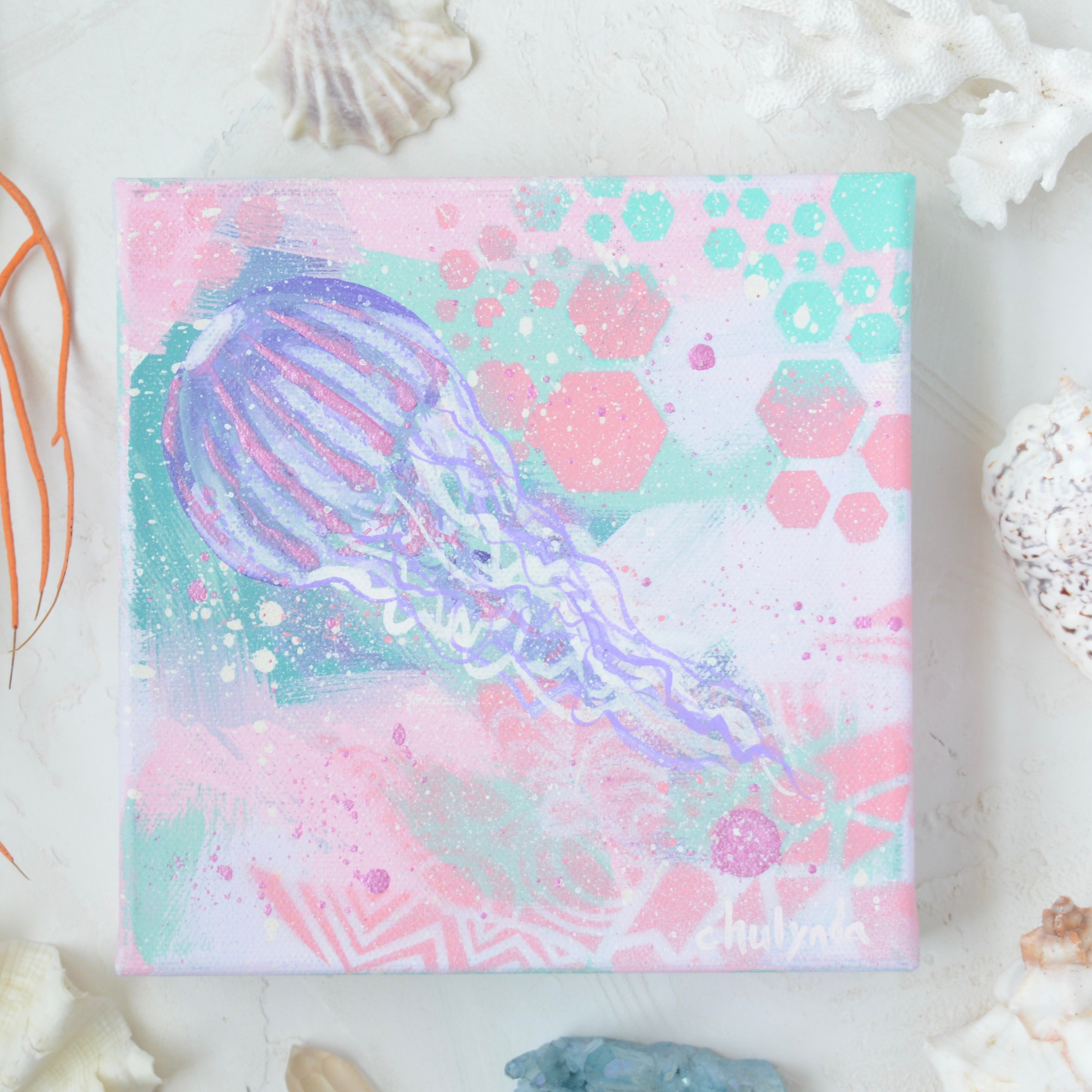 Flow Drawing for Kids: How to Draw a Jellyfish - Arty Crafty Kids