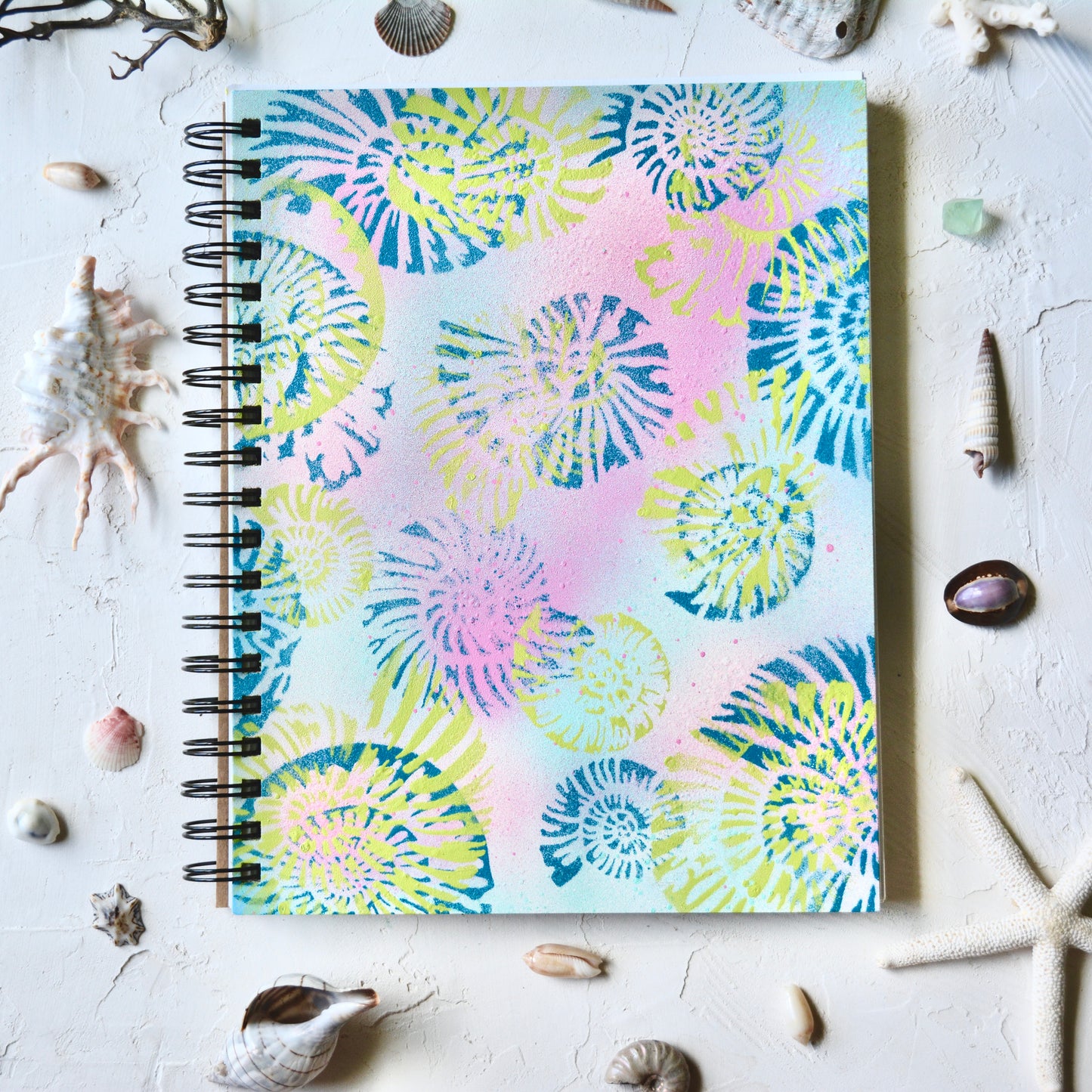 Mixed Media Notebook - Med. Nautilus