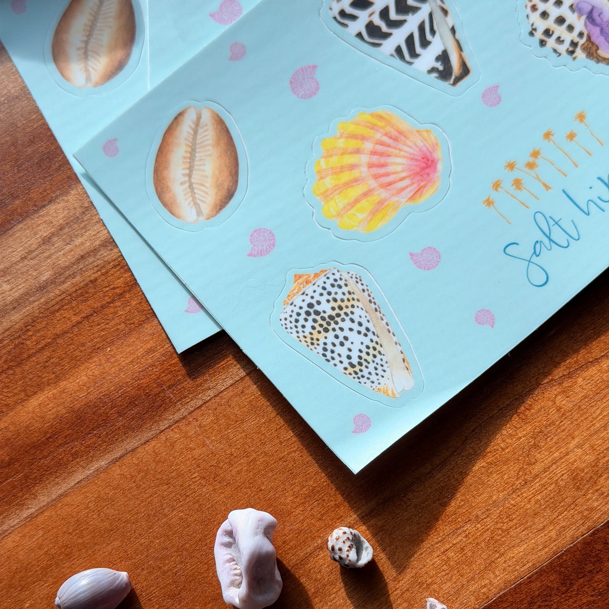 Salt Hippy Hawaiian Shell Sticker Sheets