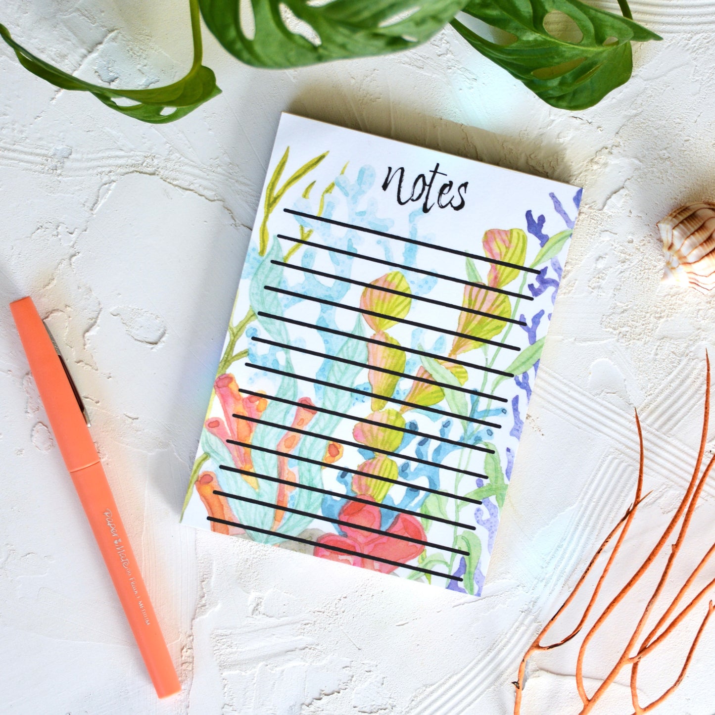 Watercolor Reef Notepad