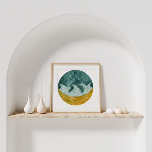 Moon Wave, Archival Print