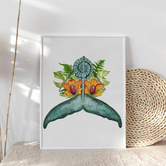 Whale Tail, Archival Print