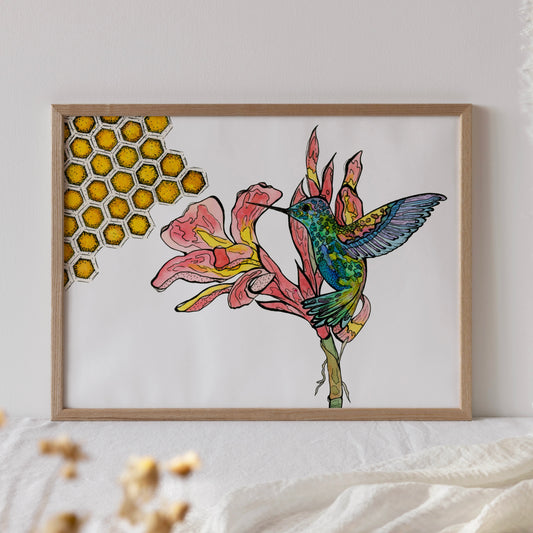 Humming Bird No.1, Archival Print