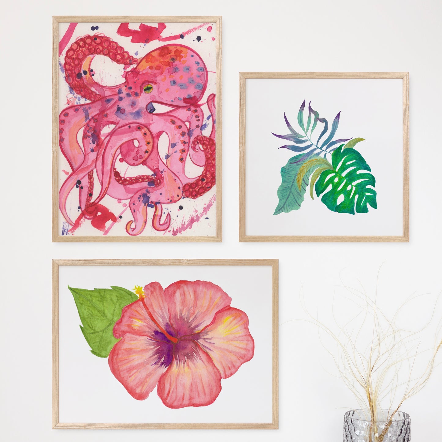 Pink Octopus, Archival Print